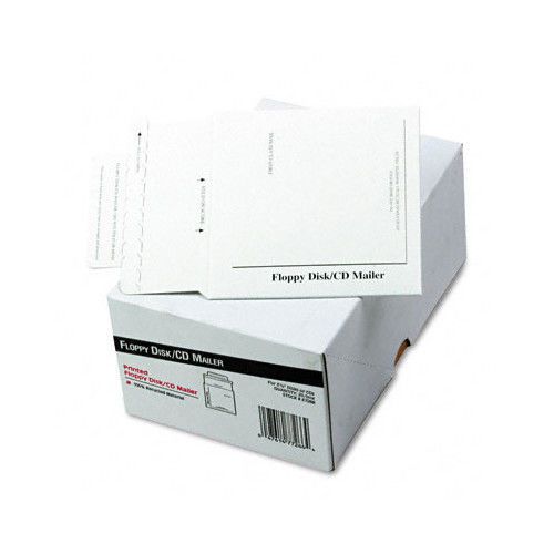 Recycled Foam-Lined Multimedia Mailer, Contemporary, 5 x 5, White, 25/box