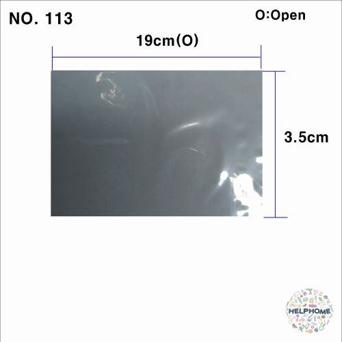 50 Pcs Transparent Shrink Film Wrap Heat Seal Packing 19cm(O) X 13.5cm NO.113
