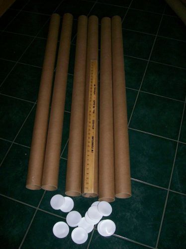 6 NEW Uline 3&#034; mailing shipping tubes 54&#034; long Great Fishing Rod Shipper