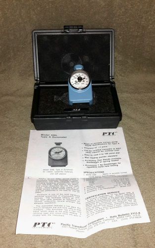 PTC Instruments Durometer Model 306 L, in case.