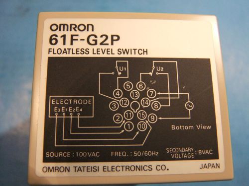 OMRON,  61F-G2P,  SOURCE:100VAC,  relay,  New