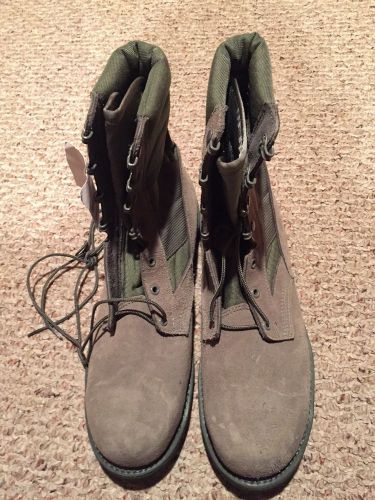 Army / Military Steel Toe Boots Size 12 W -  New with Tags - Olive Green