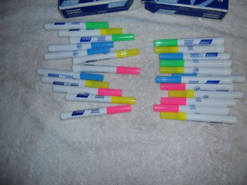 2 boxes of 12 flurescent high lighters