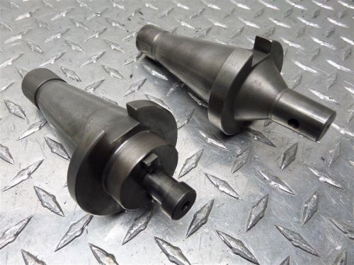 2 PIECE 40 TAPER TOOL HOLDERS #3 JACOBS TAPER DRILL CHUCK ARBOR 1/2&#034; SAW ARBOR