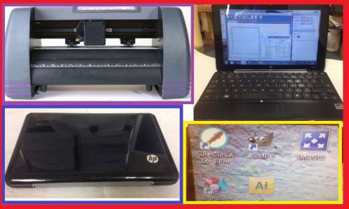 14&#034;  VINYL CUTTER &amp; COMPUTER WITH  SURE CUTS A LOT PRO  &amp; 140,000 IMAGES