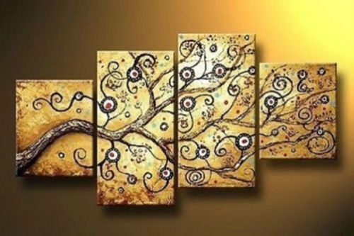 New modern abstract huge wall decor art oil painting on canvas-tree/ +framed for sale