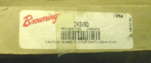 NEW IN BOX Browning V-Belt Pulley, SplitTpr, 6&#034;OD, Cast Iron 4FG97 / 2H3V60