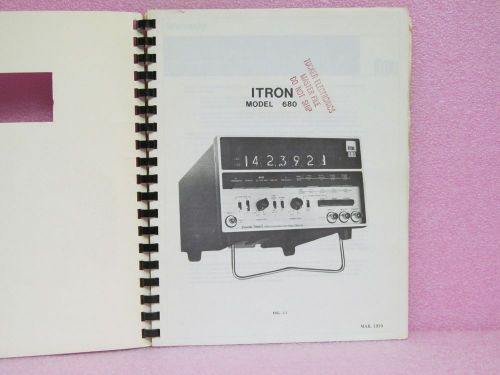 Newport Labs Manual 680 Counter-Timer Instruction Manual w/Schematics
