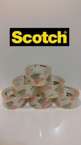 6 Rolls Scotch Premium Long Lasting Heavy Duty 3650 Shipping Tape 1.88&#034; x 54YD