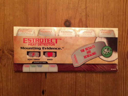 NEW Estrotect Heat Detector Mounting Evidence Red Orange breed breeding 50 units