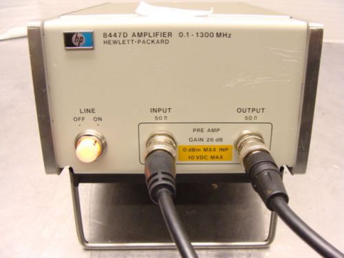 HP / Agilent / Keysight Model 8447D 100 kHz - 1300 MHz RF Amplifier GUARANTEED!