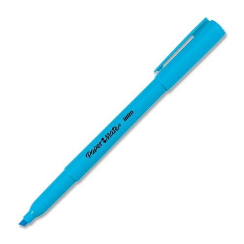 Paper mate intro highlighter - fluorescent blue ink - 12/pk - pap22710 for sale