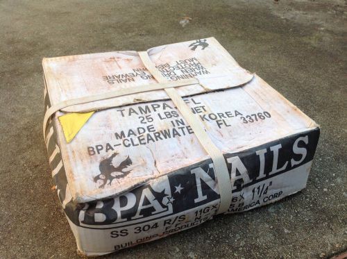 Stainless steel roofing nails 25 lb box for sale