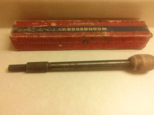 Vintage carborundum wheel dresser #55 steel shaft wood handle for sale