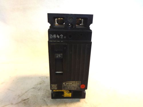 GE GENERAL ELECTRIC TED124025 2 POLE 25 AMP CIRCUIT BREAKER