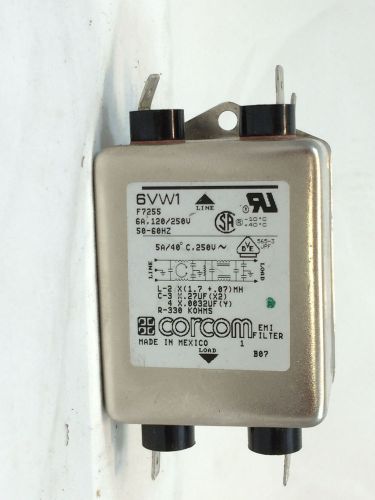 Corcom 6VW1 Line Filter 6 Amp 250V  USED