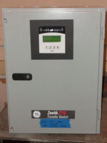 Ge zenith automatic transfer switch 100 amp 277v/480v volt 3 phase ats for sale