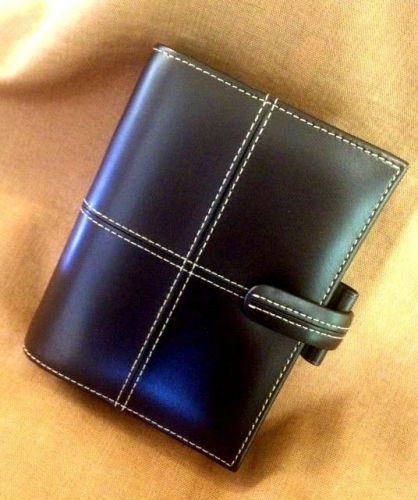 Filofax &#034;Classic Pocket&#034; Brown Italian Leather Organizer 024063~New