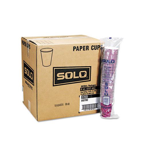 Solo Cups Company Bistro Design Hot Drink Cups, 1000/Carton