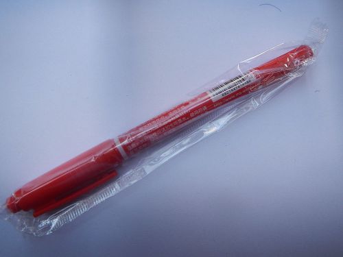 10Pcs Red Oil Ink Marker Pen,double head New