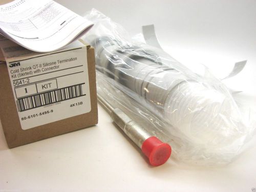 3M 5641-2 Cold Shrink QT-II Silicone Termination Kit (Skirted) W/ Connector t17