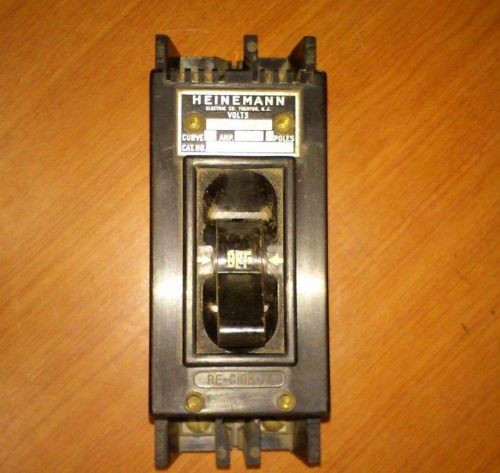 Heinemann 2 Pole 15A 125V Circuit Breaker cat# 2263S