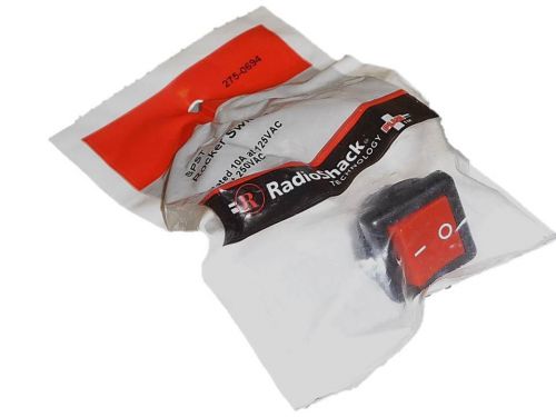 New radioshack spst rocker switch (red) model 275-0694 for sale