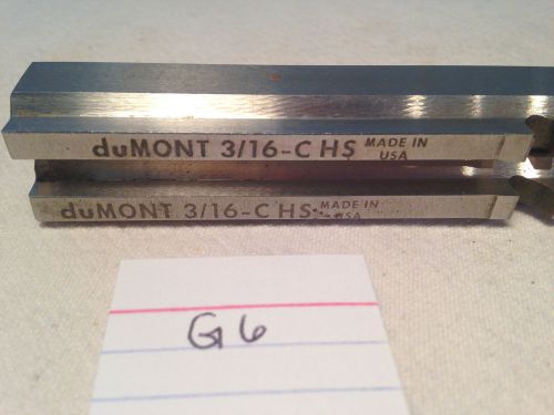1 USED duMONT Keyway Broach, 3/16-C HS. MADE IN USA  {G6}