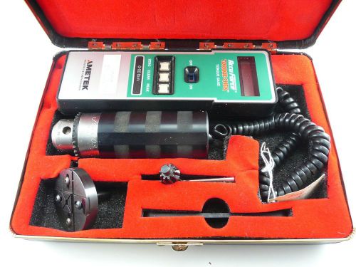 Ametek Accu Force Torque-Chek Torque Gage 0-50 lb in with Jacobs Chuck and Tool