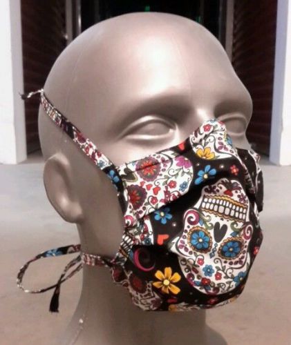 Ace surgical mask doctor sugar skull reusable cotton medical dia muertos