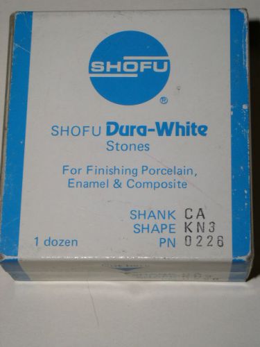 Shofu Dental Lab Dura White Stones CA Shank KN3
