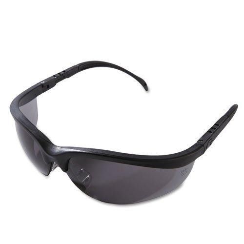 3 pr crews klondike safety sun glasses brand new - black frame/smoke lens for sale
