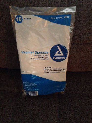 Plastic Disposable Vaginal Speculum Medium (Box of 10), Free Shipping, New