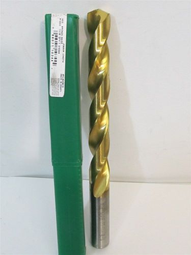 Precision twist drill, 010344, 11/16&#034;, tin, cobalt, jobber length drill bit for sale