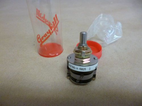 M3786/4-6025 , 115 vac / 28 vdc rotary switch 75 / 250 milliamp , 5930011539052 for sale