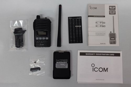 Vhf icom ic-f50 intrinsically safe two way radio for sale