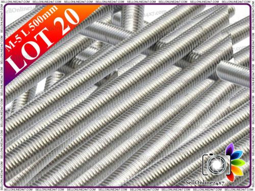 Brand New A2 Stainless Steel Fully Threaded Rod/Bar - 20 Pieces