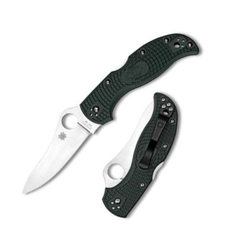Spyderco stretch british zdp-189 racing green frn plainedge knife sc90pgre for sale