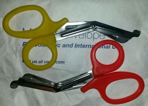 New 2pc combo 7 1/2&#034; emt shears / utility scissors medical first aid &amp; emergency for sale