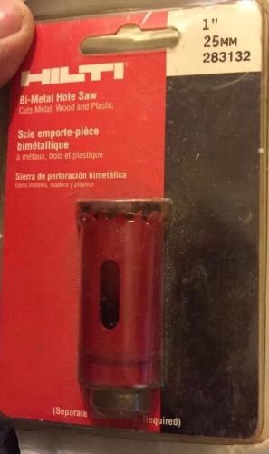 Hilti Bi-Metal Hole Saw 1&#034; 25mm PN283132 Cuts Metal, Wood, &amp; Plastic