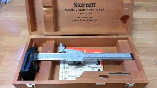 STARRETT 254 E&amp;M 14&#034; HARDENED MASTER VERNIER HEIGHT GAGE