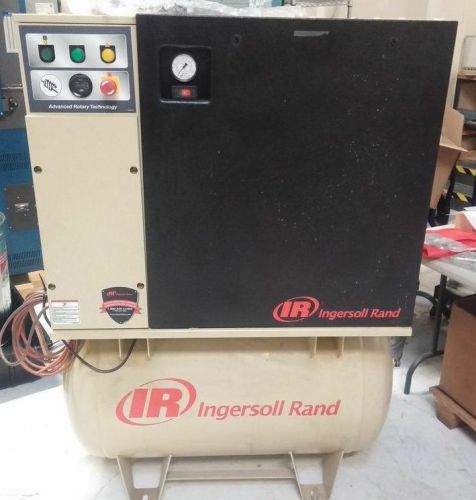 Ingersoll rand 10 hp rotary screw total air system w/ air dryer &amp; 80 gallon tank for sale
