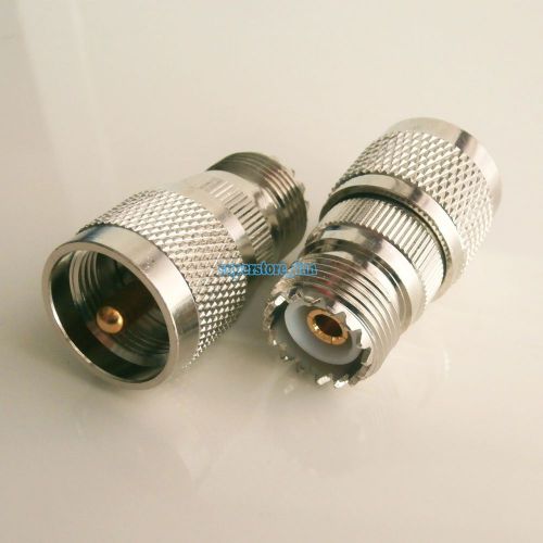 UHF male plug to UHF female jack in series RF adapter connector