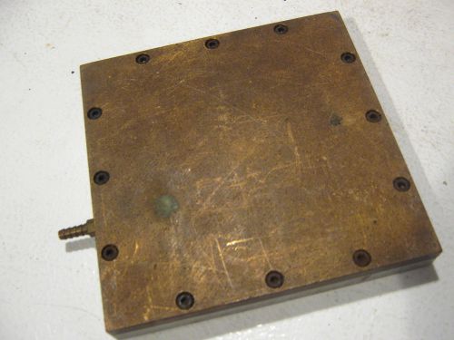 Vacuum table chuck plate 4.75&#034; x 4.74&#034; porous brass