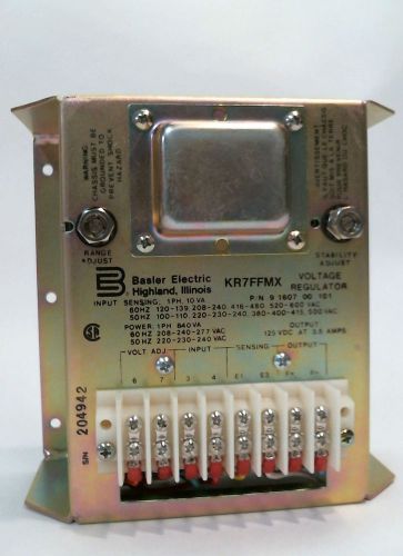 Basler Electric 9 1607 00 101 AVR KR7FFMX Voltage Regulator