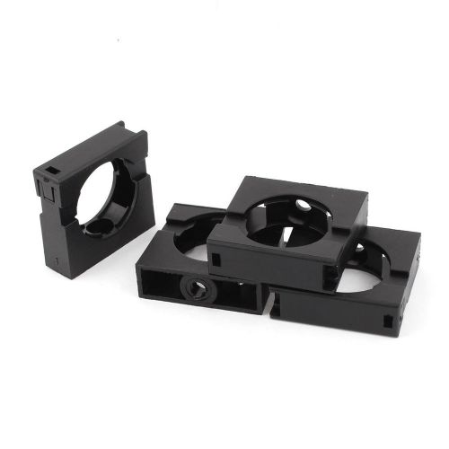 4pcs Black Fixed Mount Pipe Clip Bracket Clamp for 34.5mm Dia Corrugated Conduit