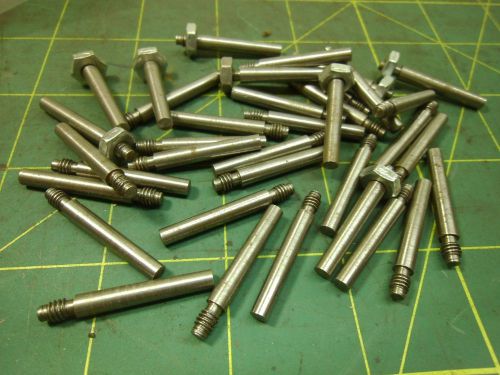 Threaded taper dowel pins #1 x 1&#034;l large end dia 0.172 thrds 8-32 qty 36 #52289 for sale
