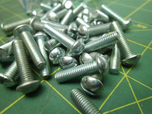 10-32 x 3/4 round head slotted machine screws zinc plated (qty 118) #55924 for sale