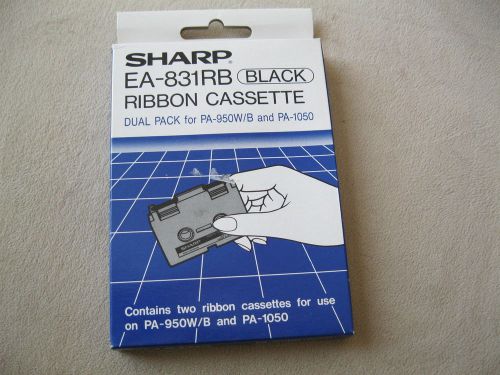 Sharp EA-831RB Black Ribbon Cassette Dual Pack for PA-950W/B and PA-1050