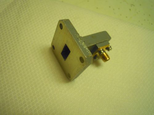 Waveline Waveguide-to-Coax Adapter, WR-51 to SMA Female, 15-22 GHz
